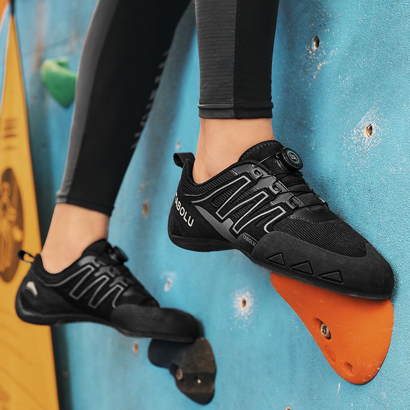 Παπούτσια αναρρίχησης - Χαμηλό πάνω μέρος, Κούμπωμα με ελαστικό ιμάντα, Υφασμάτινο επάνω, Αντιολισθητική σόλα από καουτσούκ, Μεσόσολα από καουτσούκ