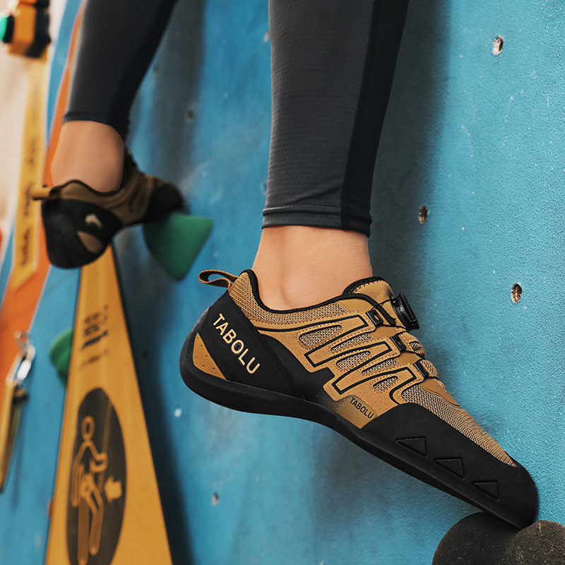 Παπούτσια αναρρίχησης - Χαμηλό πάνω μέρος, Κούμπωμα με ελαστικό ιμάντα, Υφασμάτινο επάνω, Αντιολισθητική σόλα από καουτσούκ, Μεσόσολα από καουτσούκ