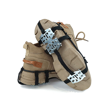 Cramponi pentru zăpadă, 24 dinți, pentru pantofi, echipament de alpinism și cățărare pe gheață, protecție antiaderentă pentru pantofi, cutie 100 buc