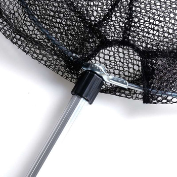 Bară telescopică pentru plasă, cu ochi dens, trei segmente, aliaj de aluminiu 201, cap de fier