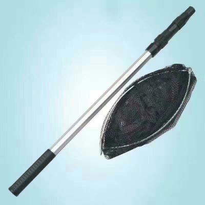 Bară telescopică pentru plasă, cu ochi dens, trei segmente, aliaj de aluminiu 201, cap de fier