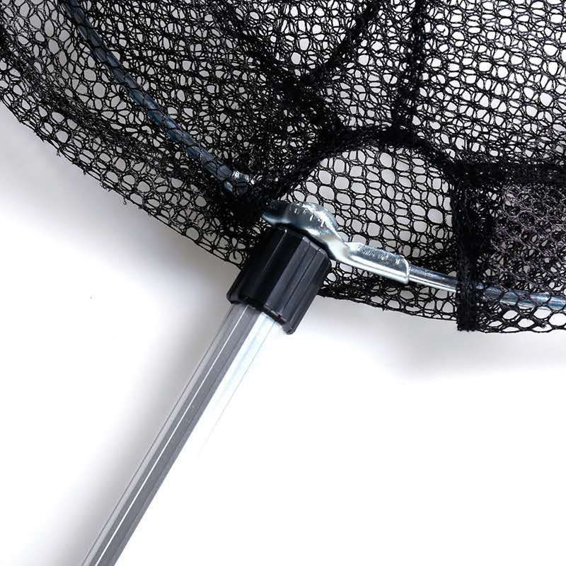 Bară telescopică pentru plasă, cu ochi dens, trei segmente, aliaj de aluminiu 201, cap de fier