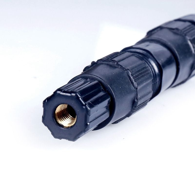 Bară telescopică pentru plasă, cu ochi dens, trei segmente, aliaj de aluminiu 201, cap de fier