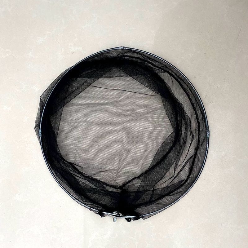 Bară telescopică pentru plasă, cu ochi dens, trei segmente, aliaj de aluminiu 201, cap de fier