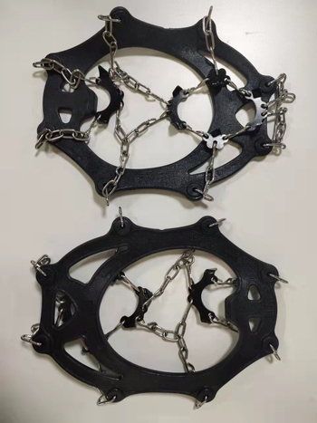 Luxing crampoane din silicon pentru încălțăminte, antiderapante pentru drumeții montane, material Silicone TPE, ambalaj 50 perechi