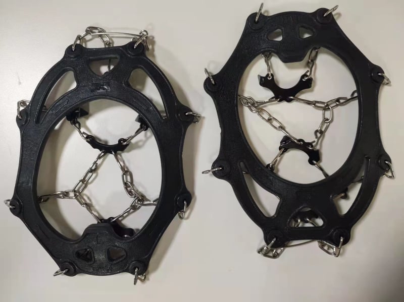 Luxing crampoane din silicon pentru încălțăminte, antiderapante pentru drumeții montane, material Silicone TPE, ambalaj 50 perechi