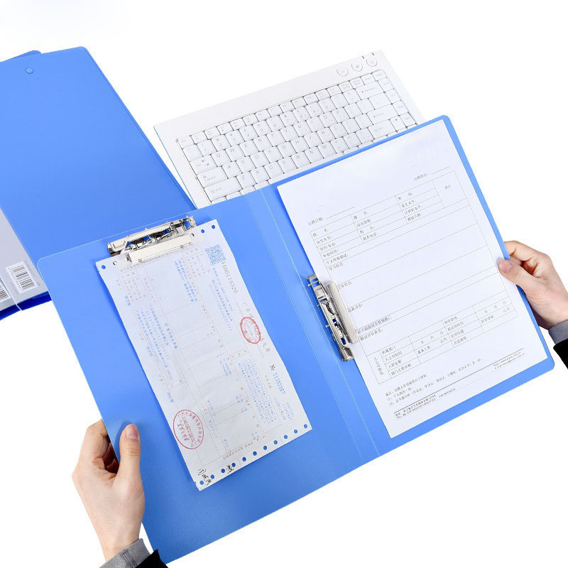 Mapă de documente cu clip dublu din plastic, brand Silver, compatibilă cu A3/A4/A5, posibilitate personalizare cu logo