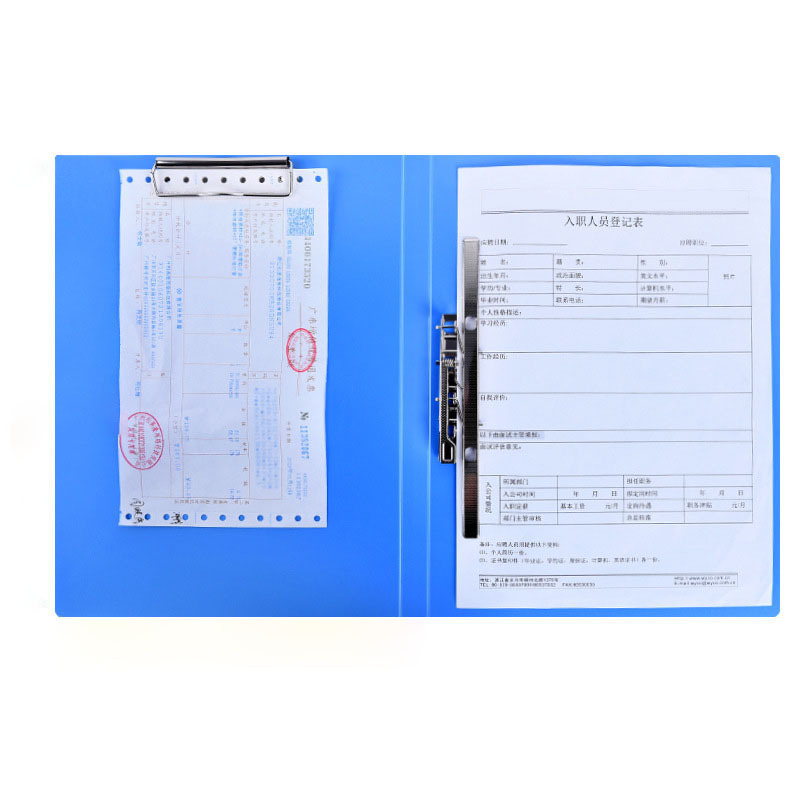 Mapă de documente cu clip dublu din plastic, brand Silver, compatibilă cu A3/A4/A5, posibilitate personalizare cu logo