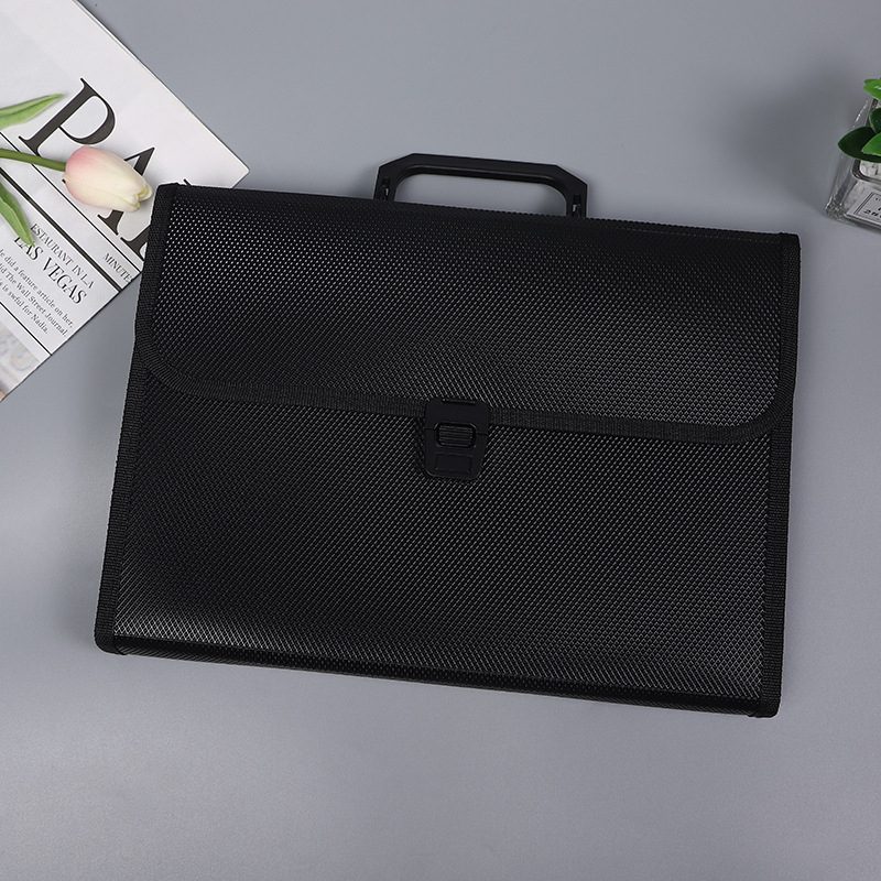 Α4 φορητός πολυεπίπεδος φάκελος ακορντεόν με κλιπ γραφείου, από πλαστικό, 13 θήκες, πάχος υλικού 1,2 mm, για τιμολόγια και αποδείξεις