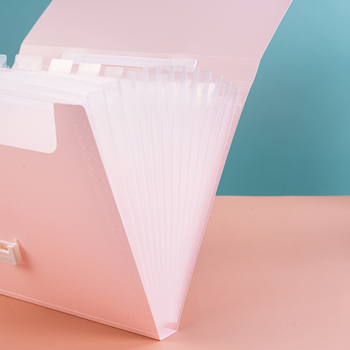 Olga Φορητός Ακορντεονικός Φάκελος Αρχείων-054, πλαστικό, 12 θήκες, εκτυπωμένο λογότυπο, ιδιωτική ετικέτα διαθέσιμη