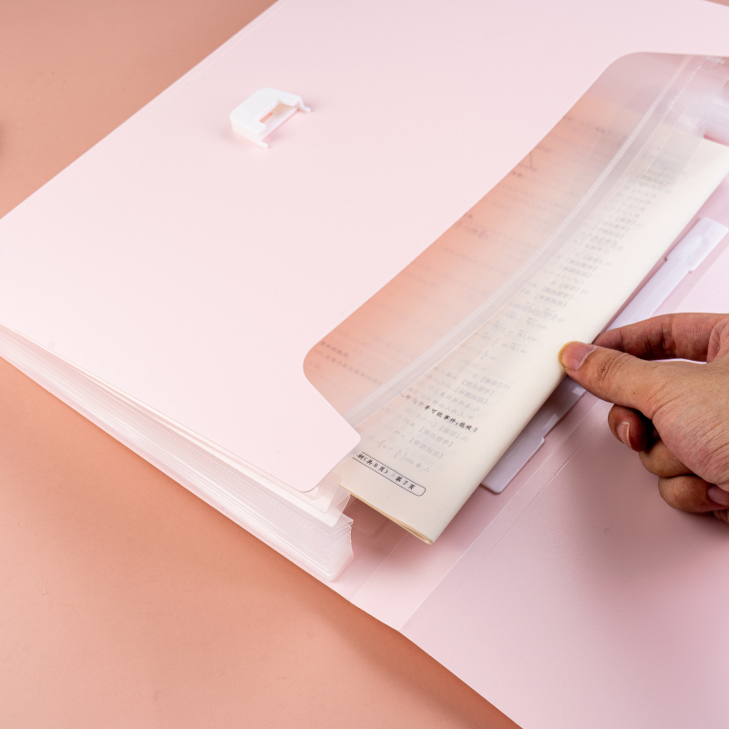 Olga Φορητός Ακορντεονικός Φάκελος Αρχείων-054, πλαστικό, 12 θήκες, εκτυπωμένο λογότυπο, ιδιωτική ετικέτα διαθέσιμη