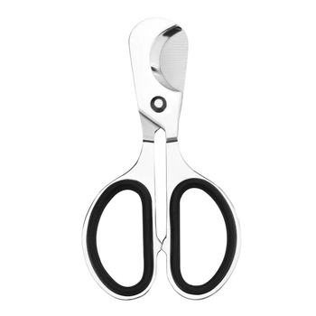 Tăietor circular pentru trabucuri din oțel inoxidabil, lamă cu două tăișuri, mâner cu inel de cauciuc, realizat manual, personalizabil, finisaj fin lustruit