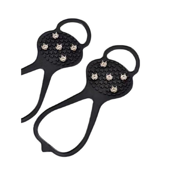 Crampon pentru încălțăminte cu cinci dinți – anti-derapant, cu lanțuri cu cui pentru zăpadă și gheață iarna