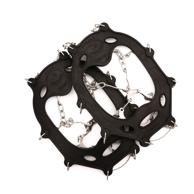 Ice Grab gheare de gheață din oțel inoxidabil, 19 dinți, pentru încălțăminte antiderapantă, 50 perechi în cutie