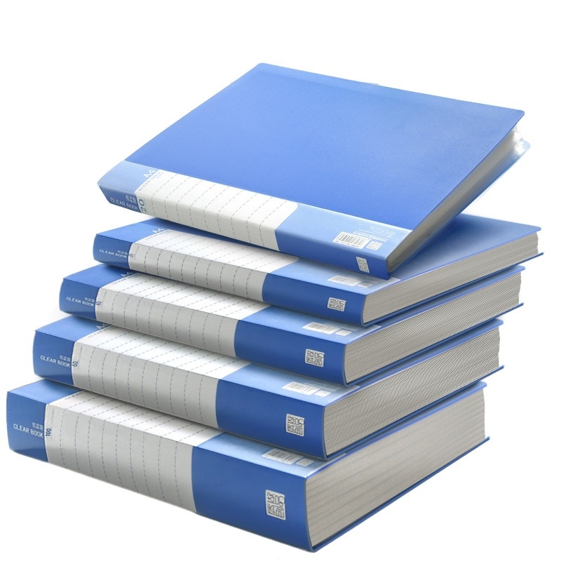 Dosar A4 PP cu pagini intercalate, transparent — 20/30/40/60/100 pagini