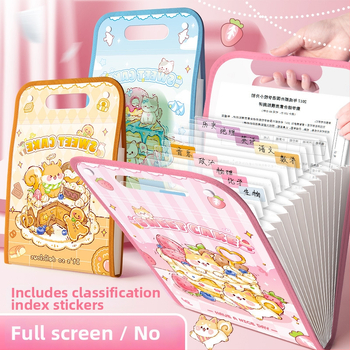 Kaba Bear prenosný organizér na dokumenty, PP materiál, 13 priehradiek, hrúbka 13C, tlačené logo, možnosť prispôsobenia