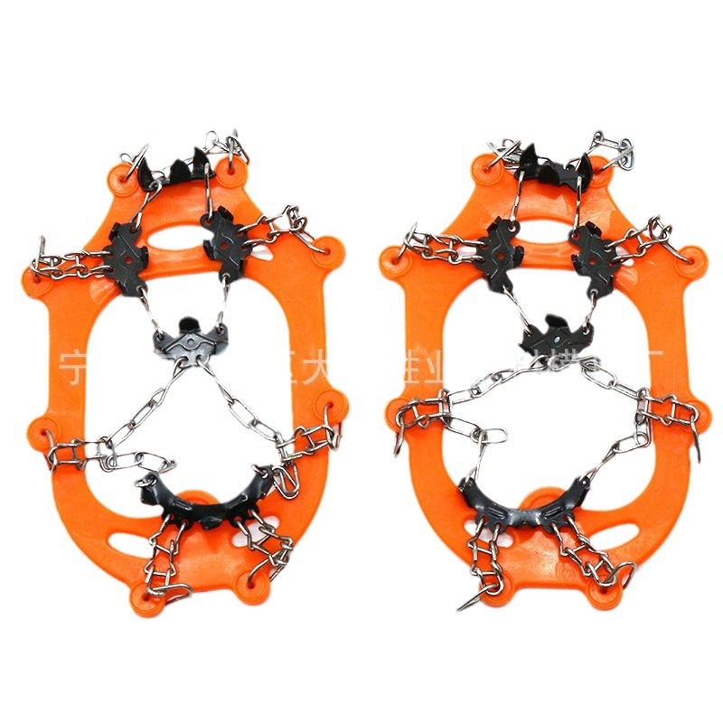 Protecții antiderapare pentru pantofi cu lanț de 15 dinți, Shengye, 10 bucăți pe ambalaj, etichetă privată licențiată