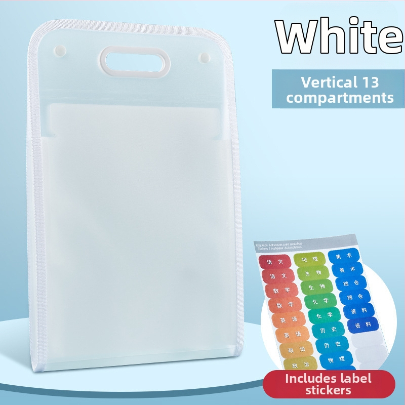 Ακορντεον φάκελος αρχείων με 13 θήκες, πλαστικός, κάθετος, πολυεπίπεδος, δώρο για επιχειρήσεις