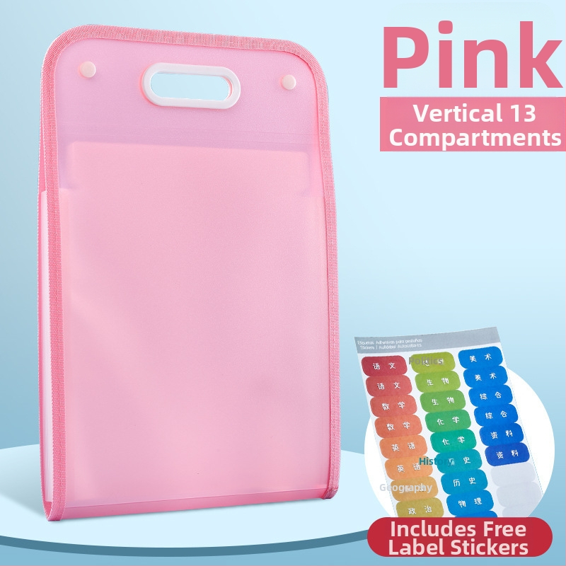 Ακορντεον φάκελος αρχείων με 13 θήκες, πλαστικός, κάθετος, πολυεπίπεδος, δώρο για επιχειρήσεις