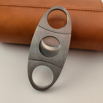 Foarfece de trabucuri portabile din oțel inoxidabil, lucrate manual, personalizabile cu logo, design simplu