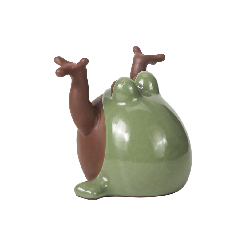 Suport pentru țigarete din rășină – broască desen animat, personalizabil, Huadou