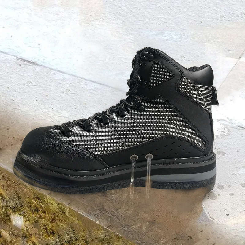 FHM Pantofi Fly Fishing și Plimbări în Apă – Talpă Exterioară din Cauciuc Antiderapant, EVA Talpă Intermediară, Înălțime Medie a Parții Superioare, Pentru Bărbați Adulti