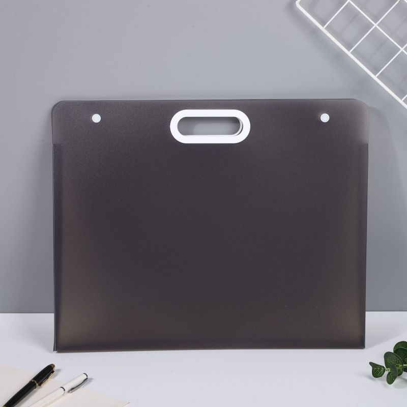 Portofoliu de artă portabil cu închidere Snap, material PP, 200 g, design caricatură