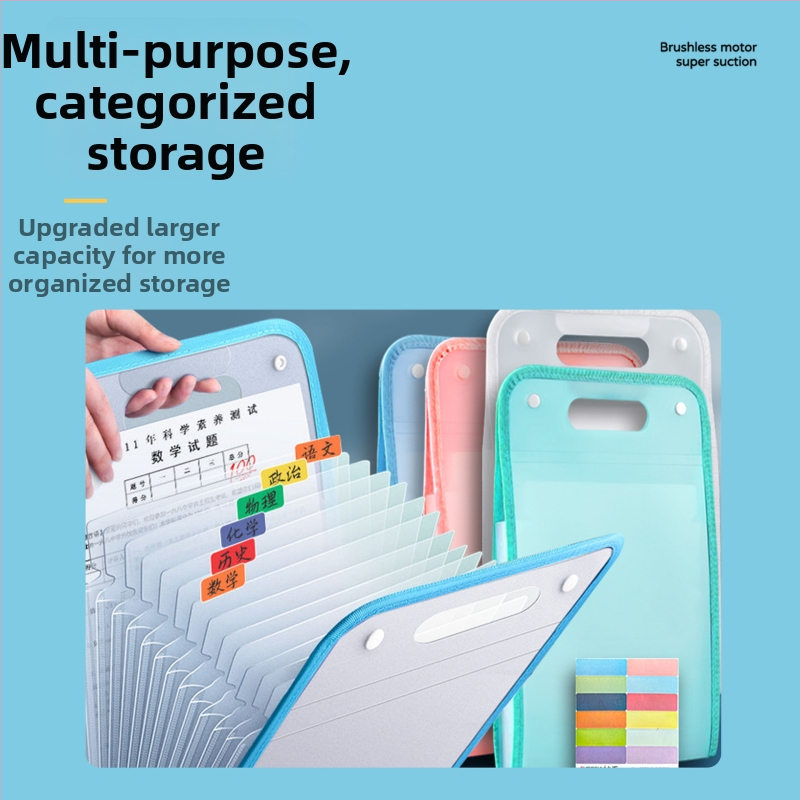 Accordion taška na dokumenty so 13 priečinkami, vertikálny dizajn, PP materiál, značka Found, výrobca Yaxing