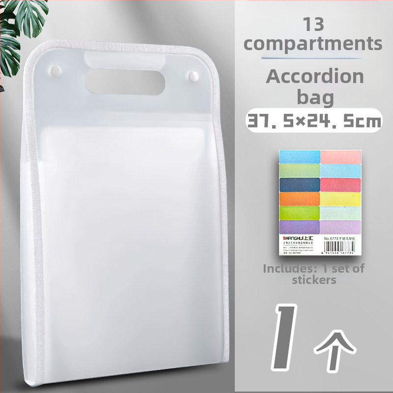 Accordion taška na dokumenty so 13 priečinkami, vertikálny dizajn, PP materiál, značka Found, výrobca Yaxing