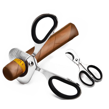 Set de accesorii pentru țigară din oțel inoxidabil, suprafață lucioasă, include clește pentru țigară, brichetă, tablete de moxă, tăietor portabil și foarfă cu două tăișuri