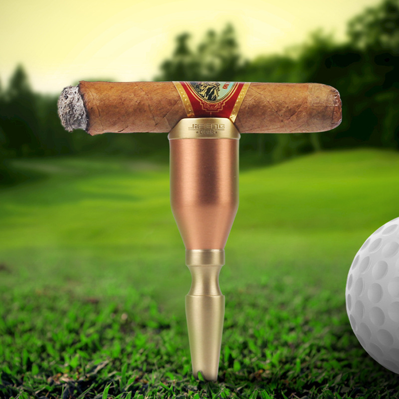 Monsoon bakreni držač cigara za golf - ručno izrađen, prilagodljiv