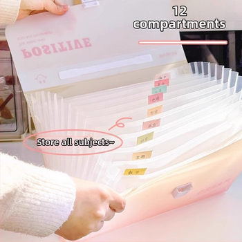 Zi Yi 12 priehradkami PP materiálu, zvislý akordeónový dizajn, model ZL30372