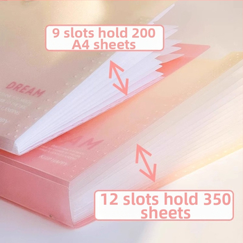 Zi Yi 12 priehradkami PP materiálu, zvislý akordeónový dizajn, model ZL30372