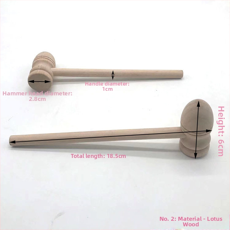 Materijal: Bukovo drvo; Vrsta: Drveni čekić; Stil: Moderan minimalistički dizajn; Idealan poklon za vjenčanja, rođendane i prve rođendane