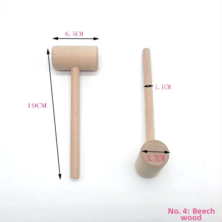 Materijal: Bukovo drvo; Vrsta: Drveni čekić; Stil: Moderan minimalistički dizajn; Idealan poklon za vjenčanja, rođendane i prve rođendane