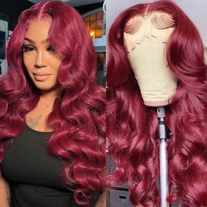 Front Lace Wig za žene s dugom kovrčavom kosom, srednji dio, termički otporna kosa, model C-03077