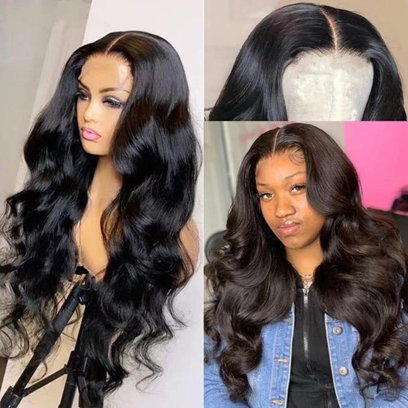 Front Lace Wig za žene s dugom kovrčavom kosom, srednji dio, termički otporna kosa, model C-03077