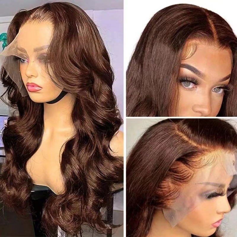 Front Lace Wig za žene s dugom kovrčavom kosom, srednji dio, termički otporna kosa, model C-03077