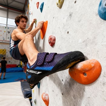 Pantofi de cățărare pentru interior, unisex, ușori, închidere Velcro.