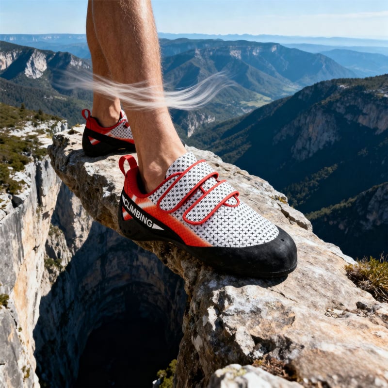 Pantofi de cățărare pentru interior, unisex, ușori, închidere Velcro.