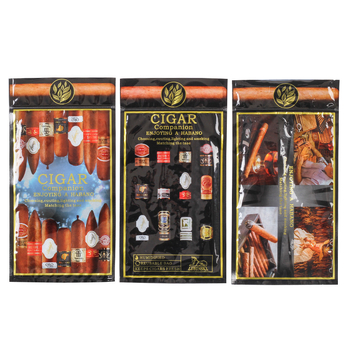 Prijenosni humidor za cigare, set od 5 komada, plastični materijal, stil laganog luksuza