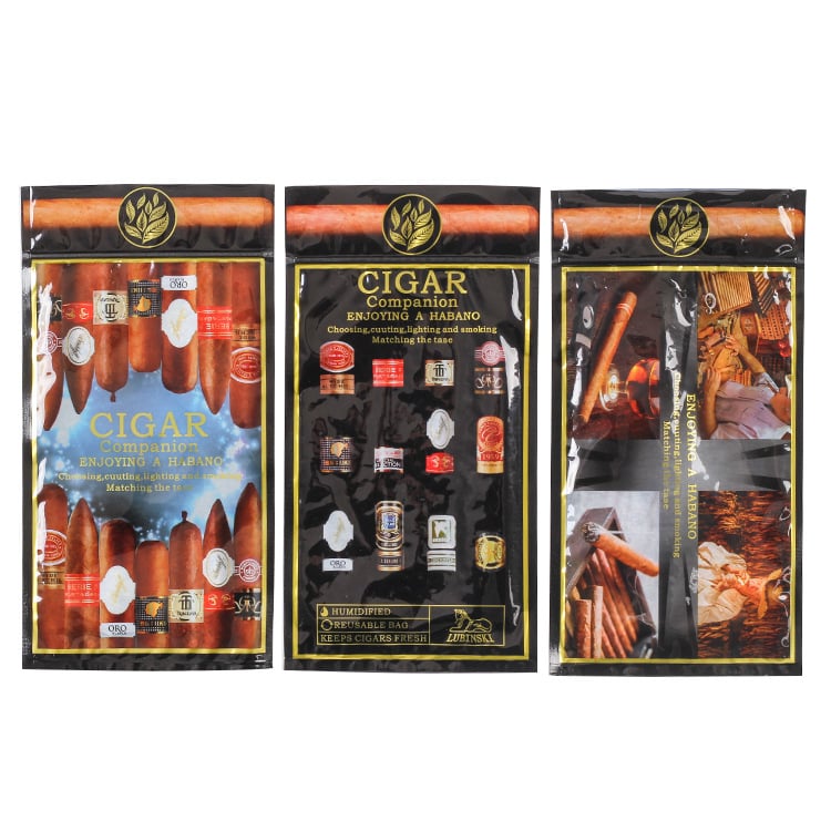 Prijenosni humidor za cigare, set od 5 komada, plastični materijal, stil laganog luksuza