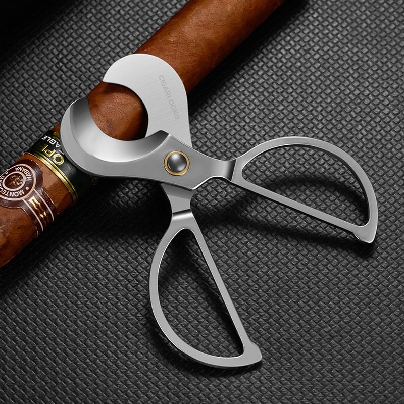 Škare za cigare s dvostrukim oštricom, klasičan držač, ručno izrađene, prilagodljivo