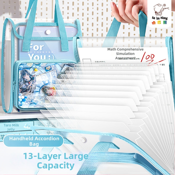 Kappa bear Kbx-7108 PVC akordeónový priečinok so 13 priehradkami na skúškové papiere