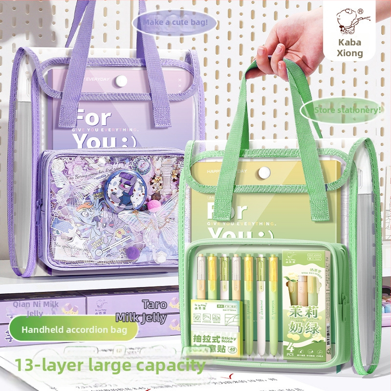 Kappa bear Kbx-7108 PVC akordeónový priečinok so 13 priehradkami na skúškové papiere