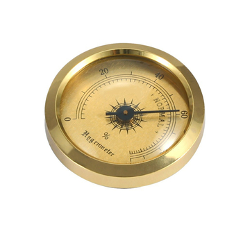 Higrometru pentru trabucuri, carcasă metalică, model HA-13, personalizabil, stil lux ușor (Carcasă metalică; Model HA-13; Personalizabil; Lux ușor)