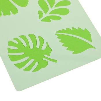 Șablon de pictură cu frunze și flori, decupaj - PET material, Brand Xiao Ba, Fără import, Fără autorizare IP