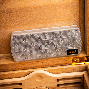 Umidificator pentru trabucuri cu atașament magnetic și perle hidratante — stil minimalist, LUBINSKI