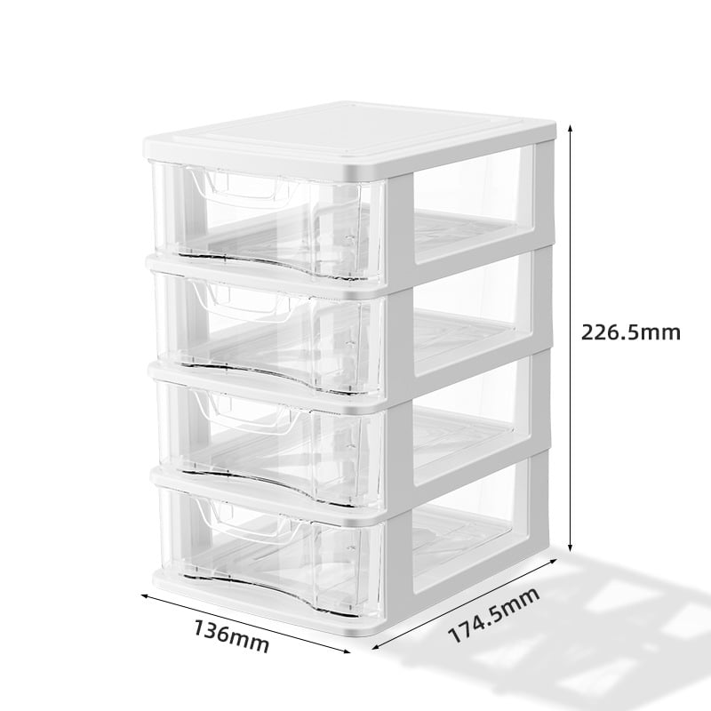 Cutie de depozitare pentru birou cu sertare, 18 compartimente – organizator din PP pentru rechizite și cosmetice, design modern minimalist