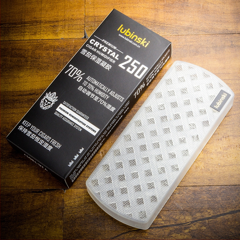 LUBINSKI Szivarpárásító — Téglalap alakú műanyag humidor nedvesítő gélgolyók doboza, könnyed luxus, egyszerű stílus